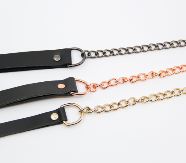 Lea048 Leather & Chain Lead - Club X